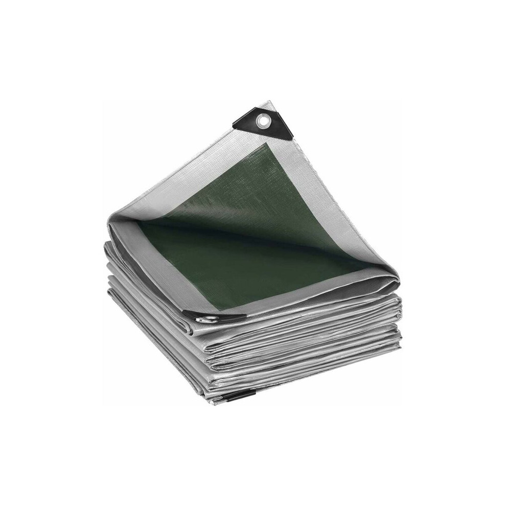 Heavy Duty Tarpaulin 3X6m, 280Gsm Pe Waterproof Cover With Metal Eyelets, Reinforced Edges For Outdoor Protection 6901508385306