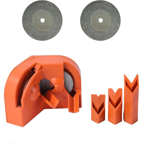 Portable Drill Bit Sharpener for 2-16mm Bits with 2 Grinding Discs Drill Bits, Lightweight Nylon for Home Workshop Use