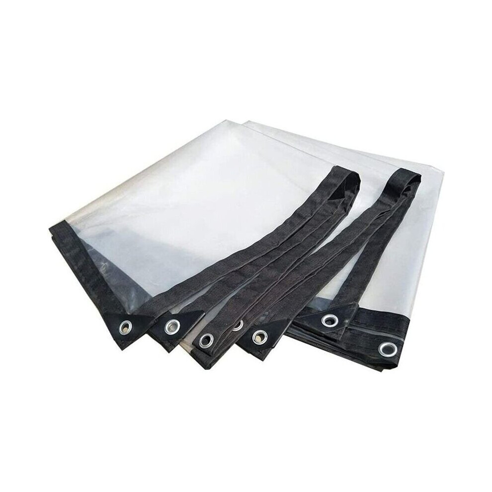 Transparent Waterproof Tarpaulin Garden Cover Sun Rain Protection 2X2m Pe Plastic Film With Ropes For Outdoor Shelter 6901508350670