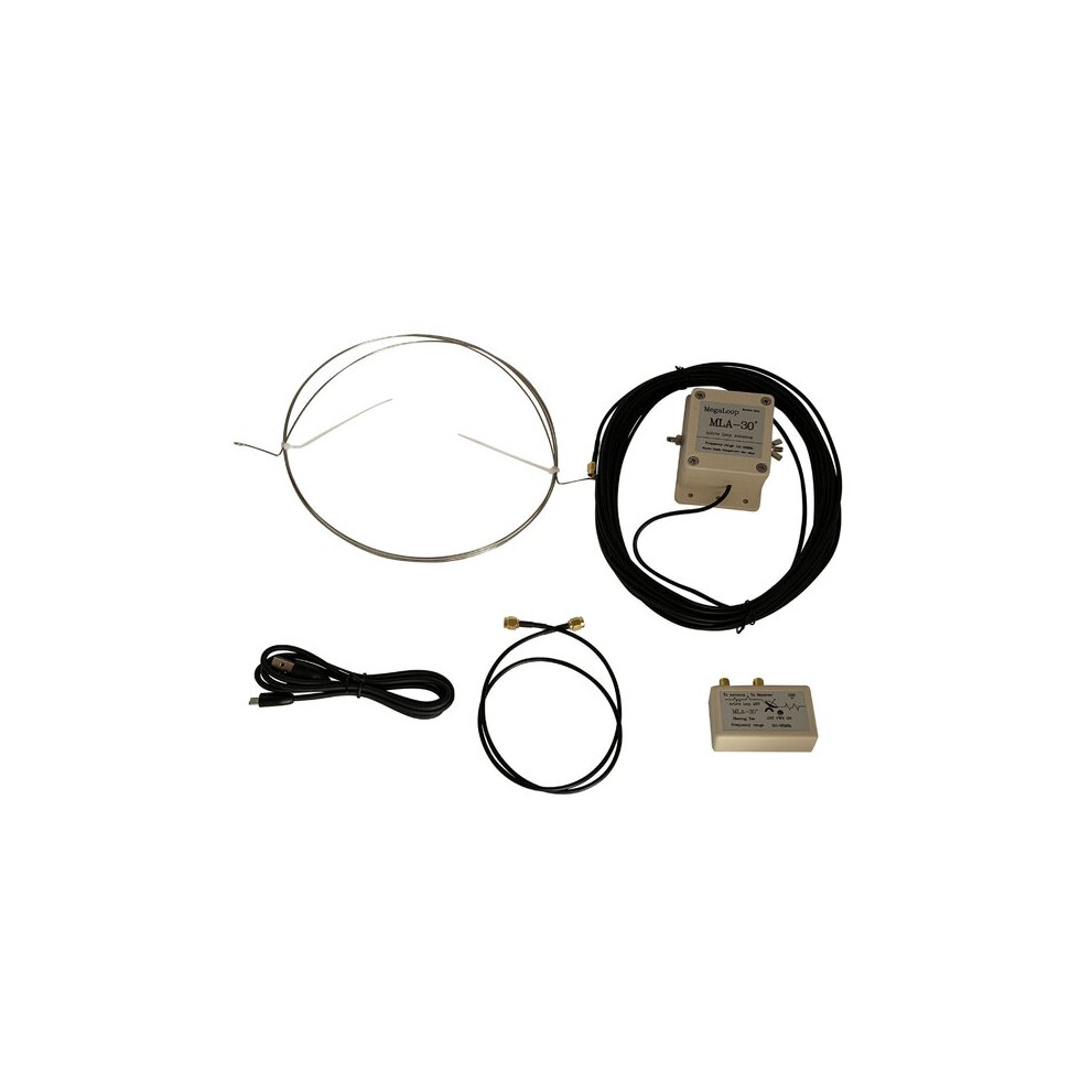 Mla-30+ Plus Active Receiving Loop Antenna For Shortwave Radio, Low Noise Outdoor Antenna With 0.5-30 Mhz Coverage For Roof Installation 6901508351813