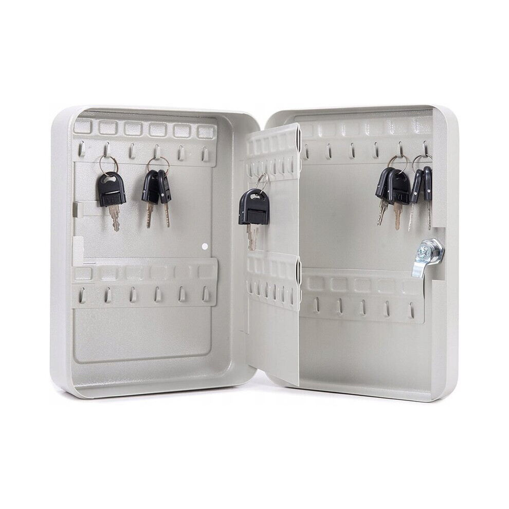 Key Cabinet With Lock 48 Position Secure Storage Rustproof Aluminium Wall Mountable Key Box 6901508366350