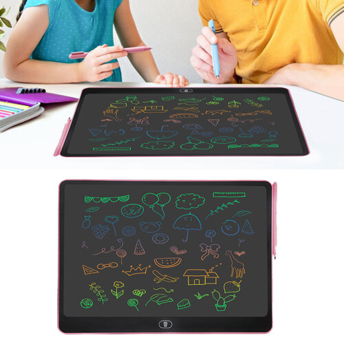 16 Inch LCD Writing Pad - Light Pink Doodle Board