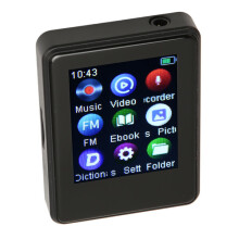 Bluetooth MP3 Player with 1.77-inch Touch Screen, HiFi Sound Video Playback for Portable Entertainment