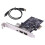 PCIe FireWire Card 1394 Controller compatible with Startech, Delock for Windows 10 Computer High Speed Data Transfer 1
