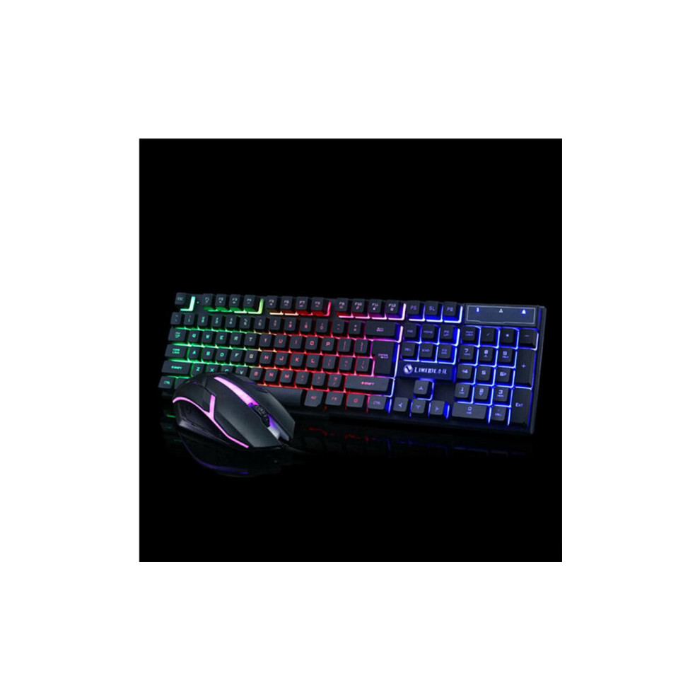 Gaming Keyboard And Mouse Set, Usb Wired With Led Backlit, Ergonomic And Waterproof Design, Compatible With Windows And Mac Os 6901508358058