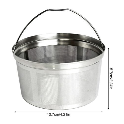(M) Stainless Steel Coffee Filter Cone for Pour Over Makers 1