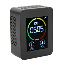 Koolstofdioxidedetector met infraroodsensor, groot scherm, monitor voor de binnenluchtkwaliteit (CO2), temperatuur en luchtvochtigheid.