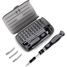 Precision Screwdriver Set with 30 Bits for Electronics Repair, Compatible with Phillips, Torx, Flat Head Square Screws