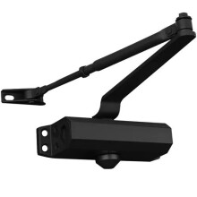 Door Closer Adjustable Closing Speed Weatherproof for Exterior Doors up to 60kg, -25C Resistant, Right and Left Hand