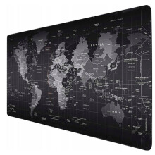 Extended Gaming Mouse Mat 90x40cm Waterproof Non-Slip Desk Mat with World Map Design for Optical and Laser Mice