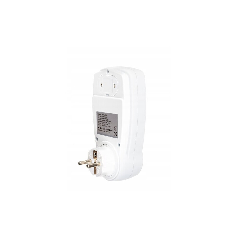 Energy Monitor 230V 16A With Large Display For Home Electricity Power Consumption Cost Tracking 6901508358478