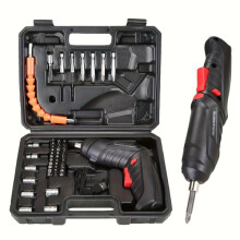 Cordless Electric Screwdriver Set with USB Charging, 45-Piece Bits Flexible Shaft for DIY, Household Repair Furniture Assembly