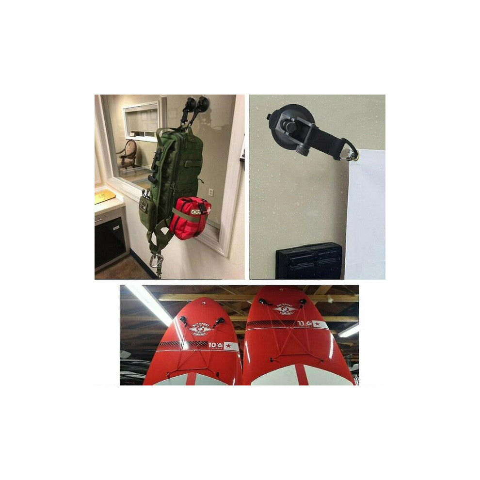 Suction Cup Hooks, 4 Pack With Double Suction Design For Strong Hold On Glass Car Surfaces 6901508353343