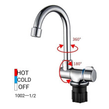 Foldable Kitchen Faucet, Pure Copper Valve Body, 360 Rotation, Space Saving Tap for Small Kitchen, Trailer, Bar