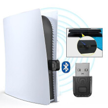 Adapter audio Bluetooth kompatybilny z PS5 i PS4, bezprzewodowy nadajnik USB o zasięgu 10 metrów do użytku w telewizorze i w trybie przenośnym.