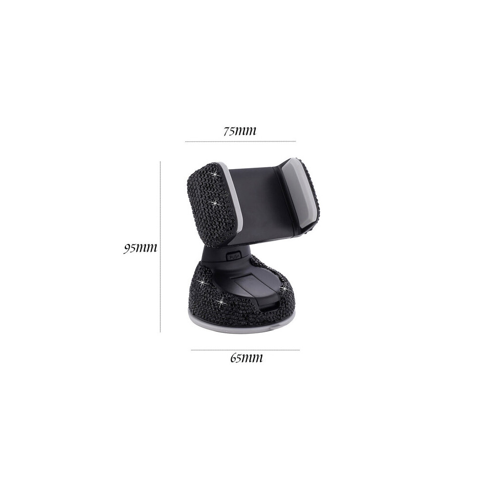 Car Phone Holder Compatible With Most Smartphones Gps Devices, 2.3-3.06 Inch Adjustable, 360 Rotation, Air Vent Dashboard Windscreen Mount 6901508361102