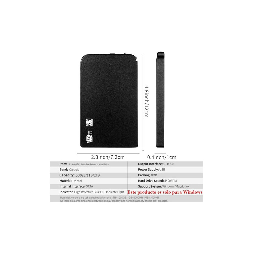 8TB External Hard Drive Portable USB 3.0 for Data Transfer Compatible with PC Laptop TV
