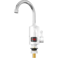 Chauffe-eau instantané électrique 3 kW, robinet sous évier pour cuisine et salle de bain avec affichage LCD et réglage de la température 30-60 C