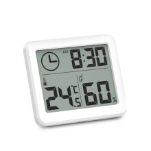 Indoor Thermometer Hygrometer with Large Screen Display, Digital Humidity and Temperature Monitor for Home, Wall Mountable Room Air Quality Meter