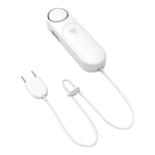 Waterlekdetector, hoge gevoeligheid 120 dB met instelbare sensor, draadloos, voor onder de wastafel in de badkamer, werkt op batterijen.