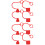 8Pcs Plastic Hydraulic Quick Connect Caps Red Heat Resistant Covers 7