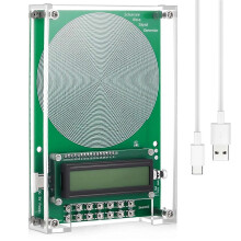 Sine Wave Resonance Generator, Adjustable Frequency 0.01-300000Hz, Metal and Acrylic Case, for Laboratory Signal Testing Equipment Calibration