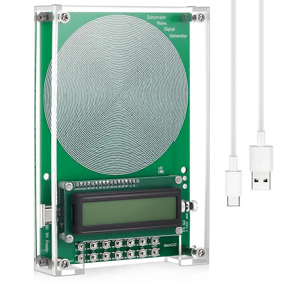 Sine Wave Resonance Generator, Adjustable Frequency 0.01-300000Hz, Metal And Acrylic Case, For Laboratory Signal Testing Equipment Calibration 6901508403390