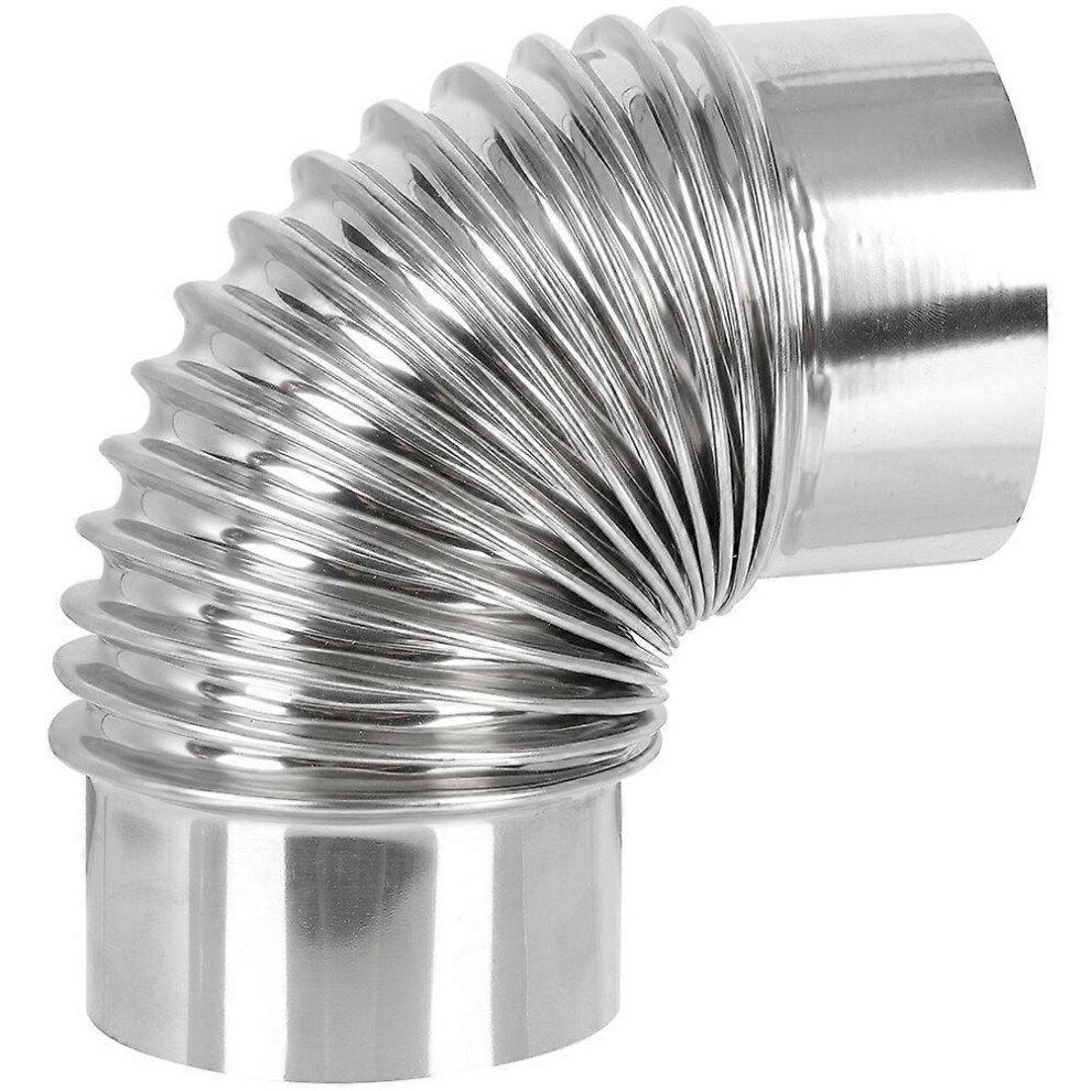 Stainless Steel Chimney Flue Elbow For Kitchen Extractor Duct, 20X12x12cm, Flame Retardant Leakproof 6901508402317