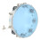 10in Blue Hand Drum with Adjustable Tone, Double Row ABS Light Hand Bell 5