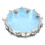 10in Blue Hand Drum with Adjustable Tone, Double Row ABS Light Hand Bell 14