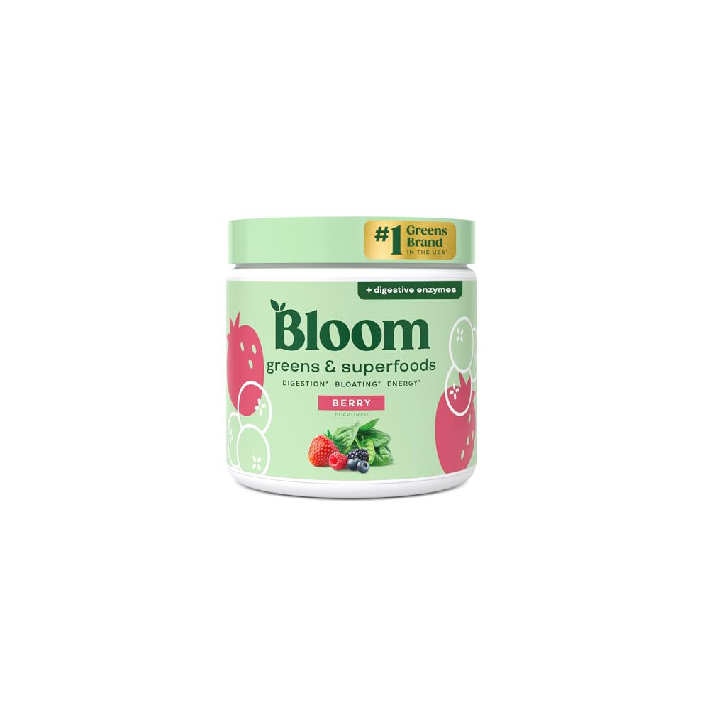 Bloom Nutrition Superfood Greens Powder Berry 30 Servings