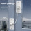 Childproof Window Restrictor 360 Rotatable Non Mark Lock, White 4