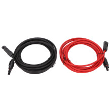 12AWG Solarpanel Kabelverlängerung 3m Schwarz & Rot IP68