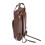 Thickened PU Leather Drumstick Backpack Storage Bag Brown 10