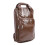 Thickened PU Leather Drumstick Backpack Storage Bag Brown 15