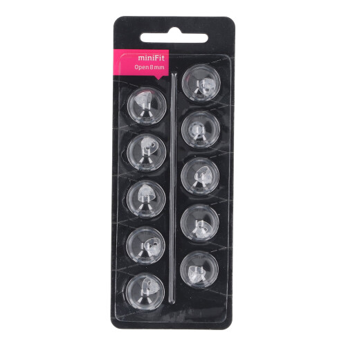 20 pezzi Minifit punta a cupola aperta 8 mm altamente trasparente