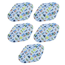 5 pièces Serviettes hygiéniques réutilisables 18  25 cm absorbantes B21