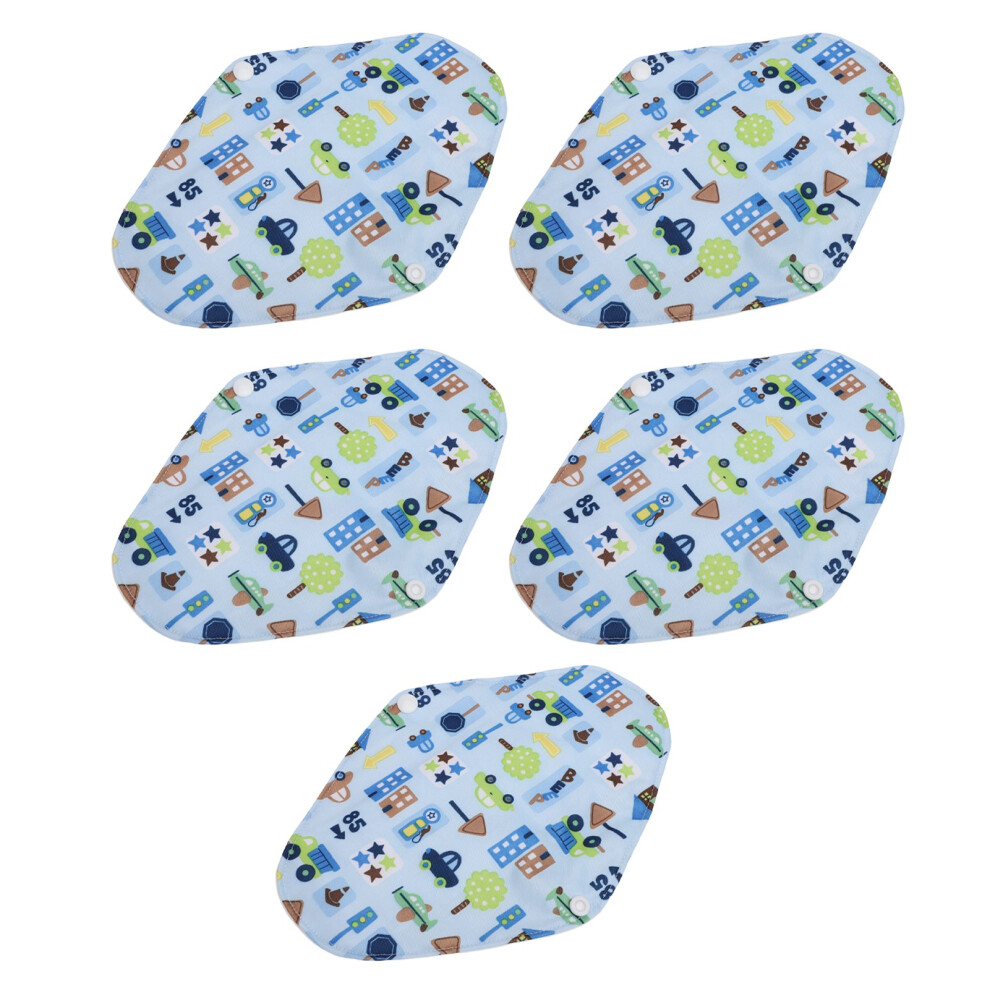 5PCS Reusable Sanitary Pads, High Absorbency, Breathable, 18x25cm