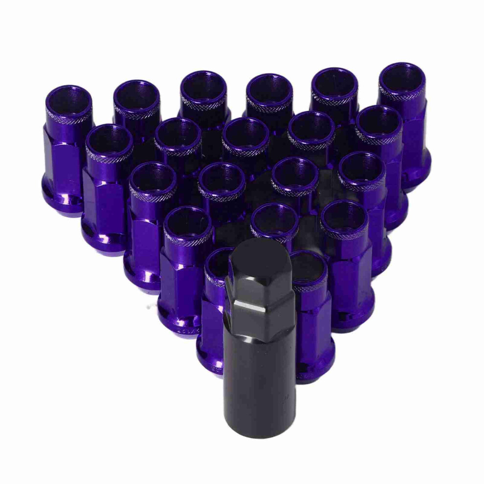20Pcs M12x1.25 Metal Wheel Lug Nuts For Cars Replacement Purple 6931356611395