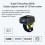 Portable 1D Barcode Scanner Ring BT 4.1 380mAh Wireless 16MB 4