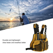 Breathable Outdoor Fishing Vest Yellow