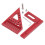 Aluminum Alloy Woodworking Square Protractor Red Triangular Ruler 3