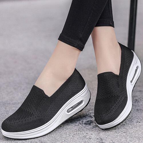 (Black, 35) Damen Atmungsaktive Mesh Wanderschuhe 1