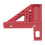 Aluminum Alloy Woodworking Square Protractor Red Triangular Ruler 15