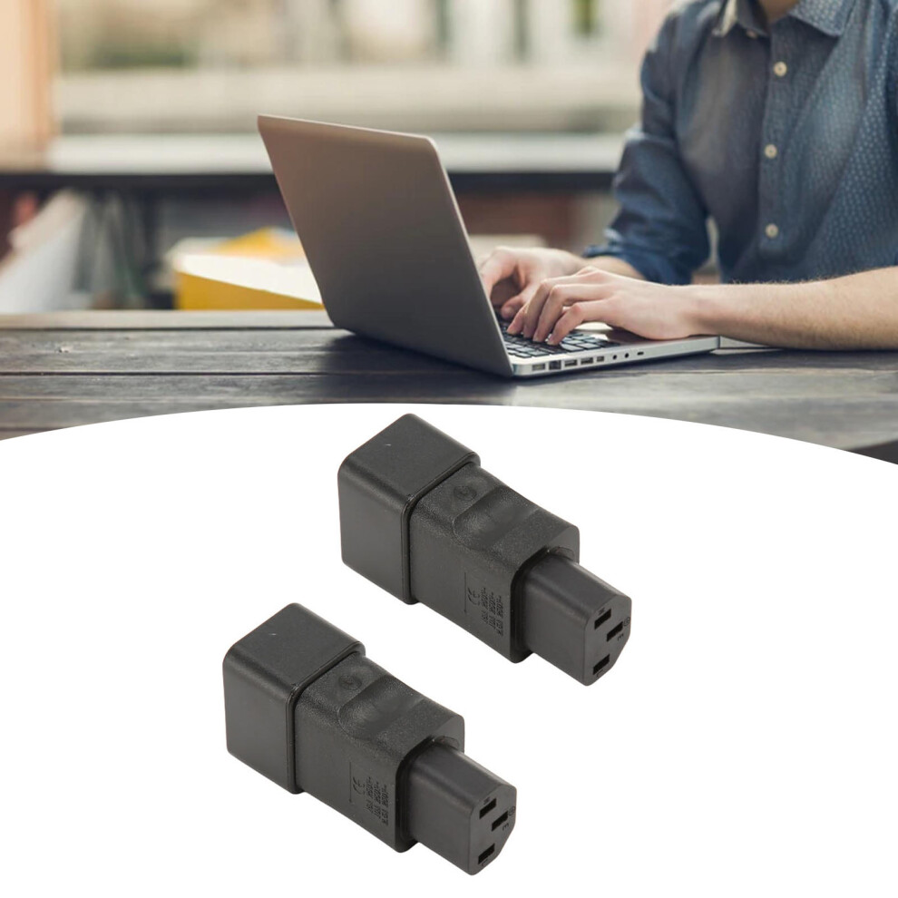 2Pcs Iec320 C20 To C13 Power Adapter 2.5A-16A 250V 4000W 3621388183498