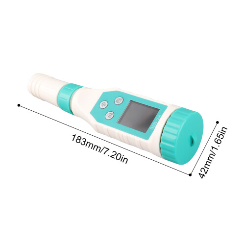 7in1 Water Quality Meter, pH, Chlorine, TDS, Salt, EC, Temp, Compact on ...