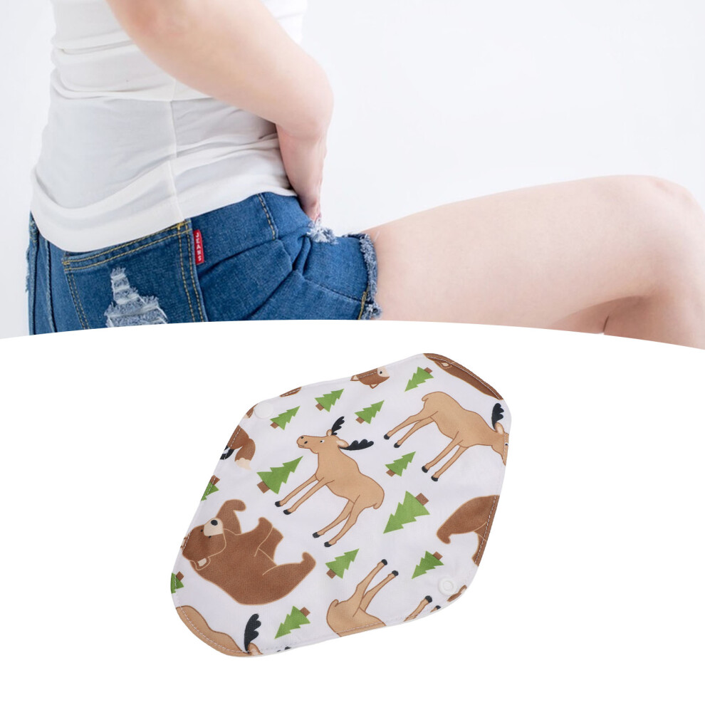 5PCS Reusable Menstrual Pads Cloth Washable 18x25cm, Comfortable & Absorbent
