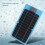 Solar Panel Charger 8W 5V USB 320x145x3mm Black 4