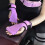 Weight Lifting Gloves 235g One Size Purple 4