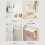 Wall Mounted Laundry Bin 4L Dustproof with Lid Multifunctional Bathroom Storage 11
